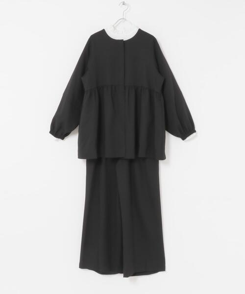 ITEMS URBANRESEARCH（アイテムズ アーバンリサーチ）の「ジャケットフリルトップス×パンツセット（セットアップ・レディース・ブラック/ライトベージュ・FREE）」の21枚目の写真