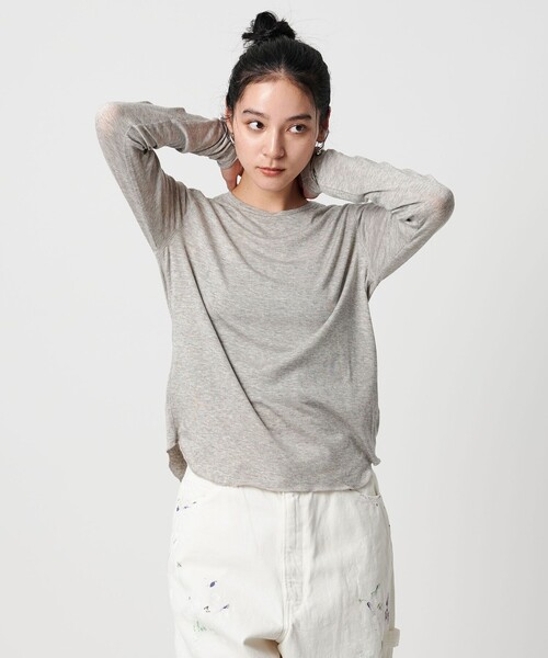 セルロースウールブレンド クルーネックカットソー（Tシャツ