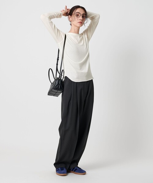 【最終値下げ】【新品未使用】BEAUTY&YOUTH セルロースカットソー セルロースブレンド クルーネック カットソー（Tシャツ