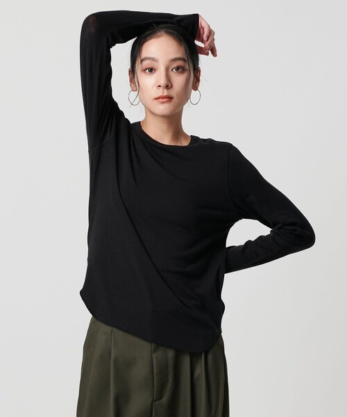 セルロースウールブレンド クルーネックカットソー（Tシャツ