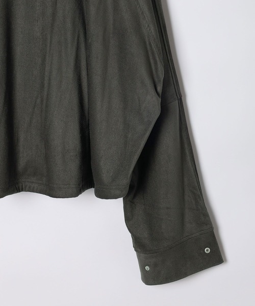 LEPSIM（レプシィム）の「フェイクスエードドロストブルゾン　582441（ブルゾン・レディース・チャコールグレー/カーキ・FREE）」の6枚目の写真