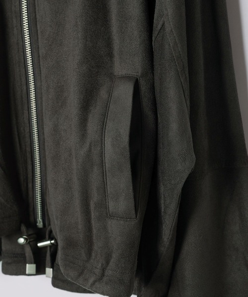 LEPSIM（レプシィム）の「フェイクスエードドロストブルゾン　582441（ブルゾン・レディース・チャコールグレー/カーキ・FREE）」の8枚目の写真