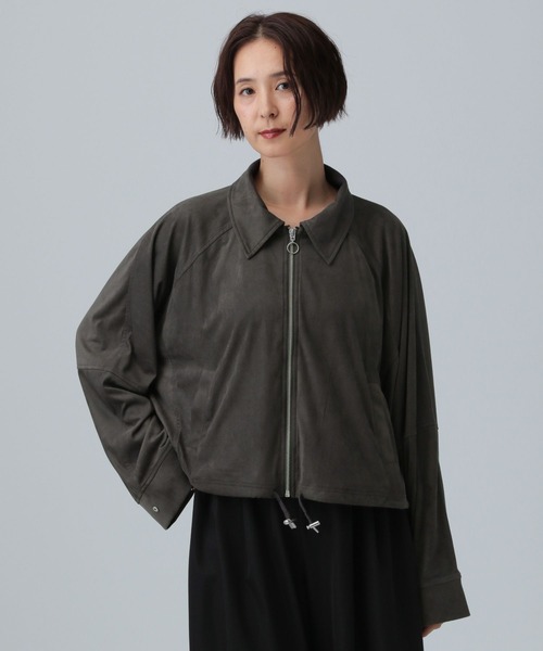 LEPSIM（レプシィム）の「フェイクスエードドロストブルゾン　582441（ブルゾン・レディース・チャコールグレー/カーキ・FREE）」の19枚目の写真