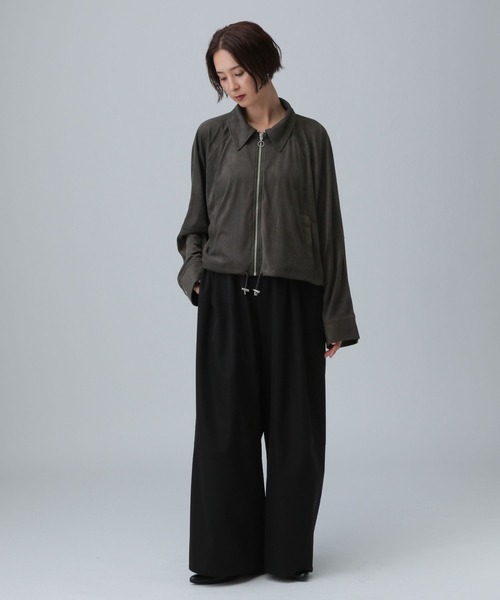LEPSIM（レプシィム）の「フェイクスエードドロストブルゾン　582441（ブルゾン・レディース・チャコールグレー/カーキ・FREE）」の22枚目の写真