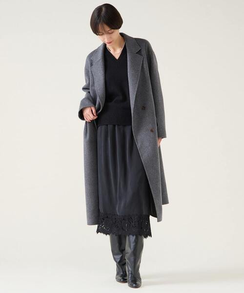 martinique（マルティニーク）の「ESSENTIAL チェスターコート（チェスターコート・レディース・ネイビー/ブラウン/グレー・FREE）」の2枚目の写真