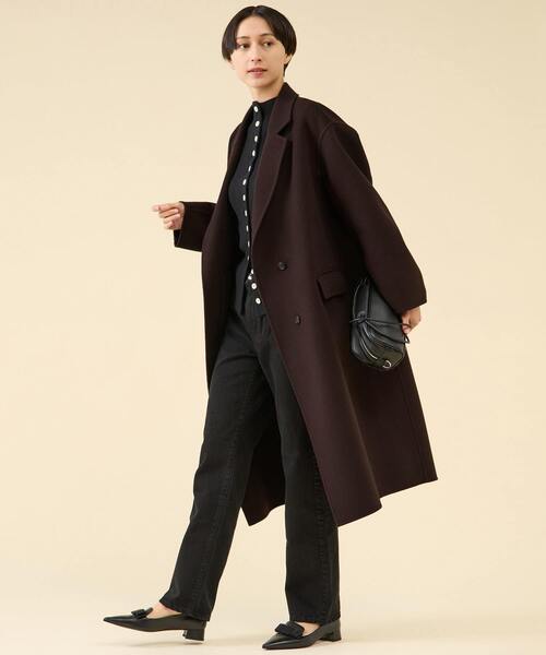 martinique（マルティニーク）の「ESSENTIAL チェスターコート（チェスターコート・レディース・ネイビー/ブラウン/グレー・FREE）」の6枚目の写真