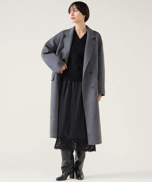 martinique（マルティニーク）の「ESSENTIAL チェスターコート（チェスターコート・レディース・ネイビー/ブラウン/グレー・FREE）」の15枚目の写真