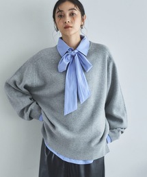 Doux archives（ドゥアルシーヴ）の「スウェットライクニットプルオーバー（ニット/セーター・レディース）」