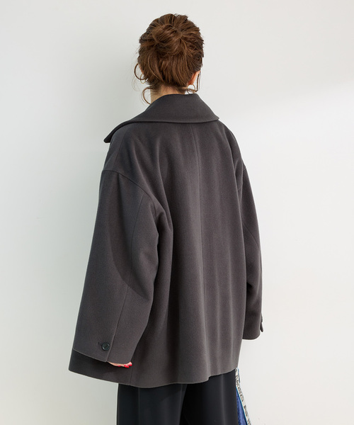 セール】ショートメルトモッサテイラーコクーンミドル（その他アウター