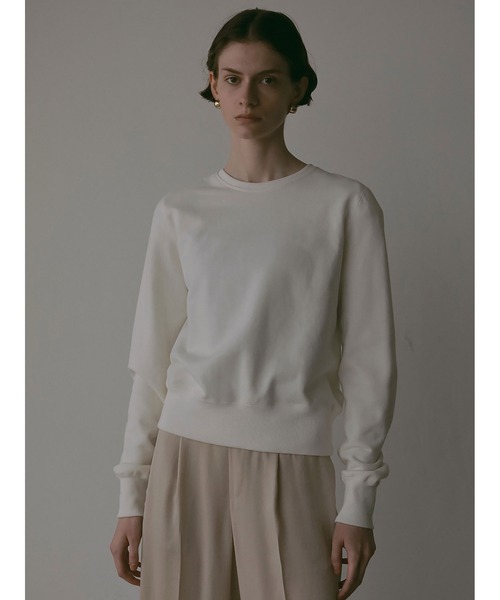 HER.（ハー）の「コンパクトスウェットプルオーバー（Tシャツ/カットソー・レディース・ブラック/オフホワイト・フリー）」の2枚目の写真