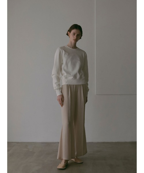 HER.（ハー）の「コンパクトスウェットプルオーバー（Tシャツ/カットソー・レディース・ブラック/オフホワイト・フリー）」の8枚目の写真