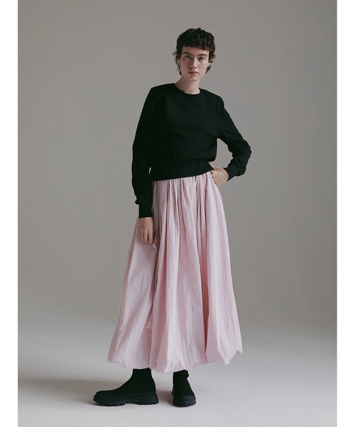 HER.（ハー）の「コンパクトスウェットプルオーバー（Tシャツ/カットソー・レディース・ブラック/オフホワイト・フリー）」の9枚目の写真