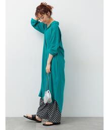 Lugnoncure | 麻レーヨンシャツワンピース(ワンピース)