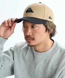 Quiksilver | QS LOGO LOW CURVE CA /クイックシルバーロゴ刺繍キャップ（帽子）(キャップ)