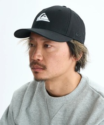 Quiksilver（クイックシルバー）の「QS LOGO LOW CURVE CA /クイックシルバーロゴ刺繍キャップ（帽子）（キャップ）」