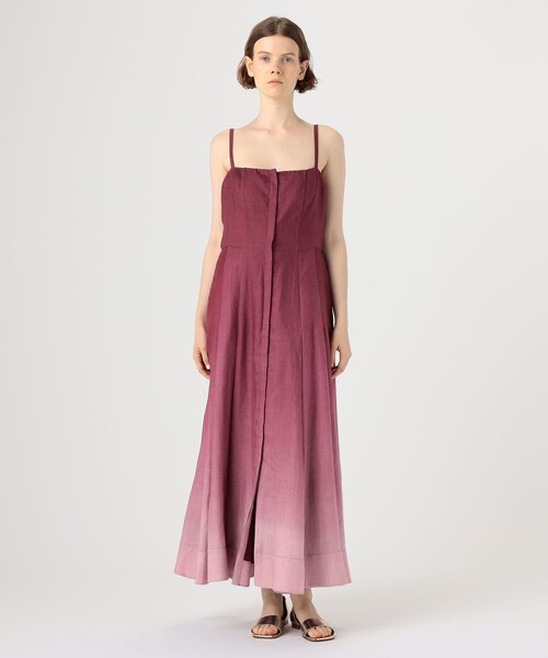 TOMORROWLAND (トゥモローランド)の「GABRIELA HEARST MAGRITTE DRESS(ドレス・レディース・ボルドー/イエロー・38)」の13枚目の写真