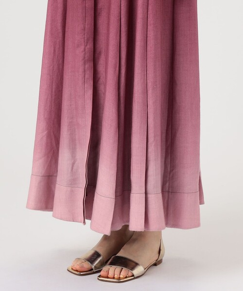 TOMORROWLAND (トゥモローランド)の「GABRIELA HEARST MAGRITTE DRESS(ドレス・レディース・ボルドー/イエロー・38)」の11枚目の写真