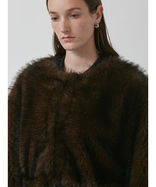 styling/（スタイリング）の「ミックスファーコート（その他アウター・レディース・キャメル/ブラウン・0/1）」の17枚目の写真