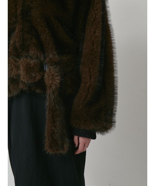 styling/（スタイリング）の「ミックスファーコート（その他アウター・レディース・キャメル/ブラウン・0/1）」の16枚目の写真