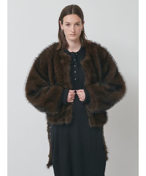 styling/（スタイリング）の「ミックスファーコート（その他アウター・レディース・キャメル/ブラウン・0/1）」の11枚目の写真