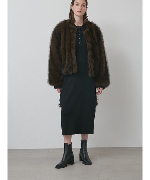 styling/（スタイリング）の「ミックスファーコート（その他アウター・レディース・キャメル/ブラウン・0/1）」の15枚目の写真