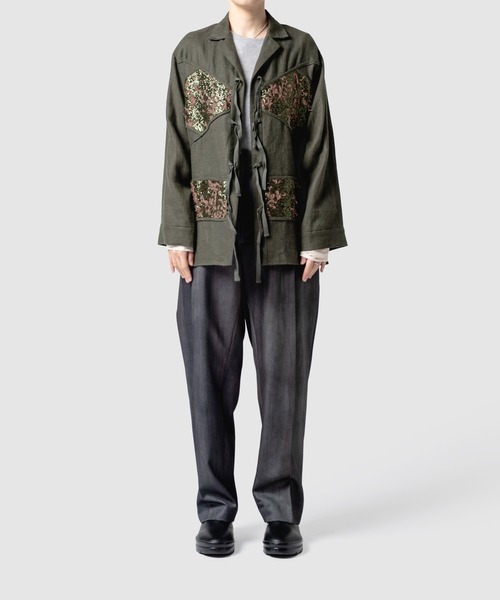 muller of yoshiokubo（ミュラーオブヨシオクボ）の「muller of yoshiokubo ミュラーオブヨシオクボ / RADIANT SHIRTS レディアントシャツ / MLF25208（ブルゾン・レディース・アイボリー/グリーン・36/38）」の15枚目の写真