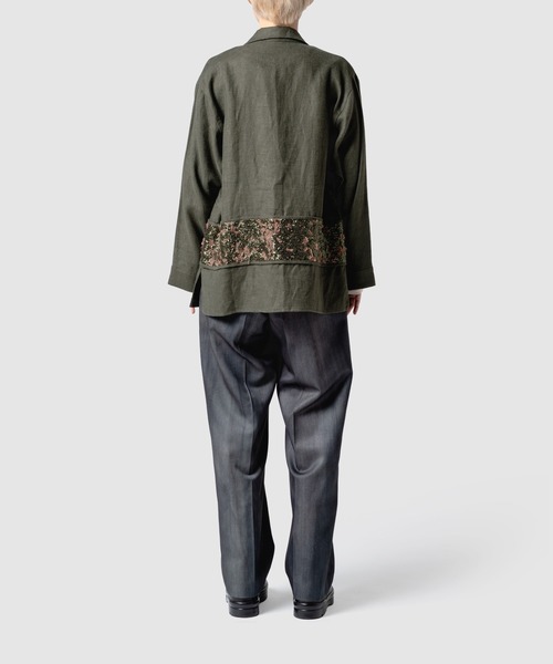 muller of yoshiokubo（ミュラーオブヨシオクボ）の「muller of yoshiokubo ミュラーオブヨシオクボ / RADIANT SHIRTS レディアントシャツ / MLF25208（ブルゾン・レディース・アイボリー/グリーン・36/38）」の17枚目の写真