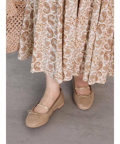 Lugnoncure(ルノンキュール)の「アソートバレエシューズ《2025autumn catalog item》(その他シューズ・レディース・ブラック/ダークブラウン/ベージュ・M/L)」の1枚目の写真