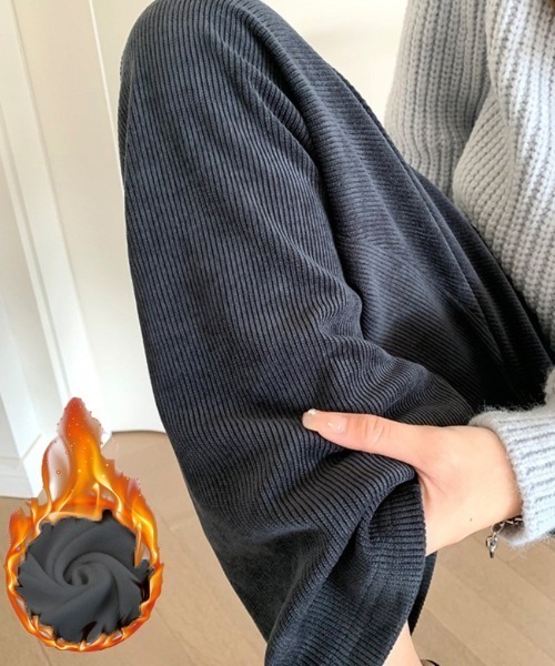 Beststore(ベストストア)の「コーデュロイパンツ 裏起毛 秋冬 ワイドパンツ(その他パンツ・レディース・グレー/ブラック/オフホワイト/ブラウン・M/XL/L)」の1枚目の写真