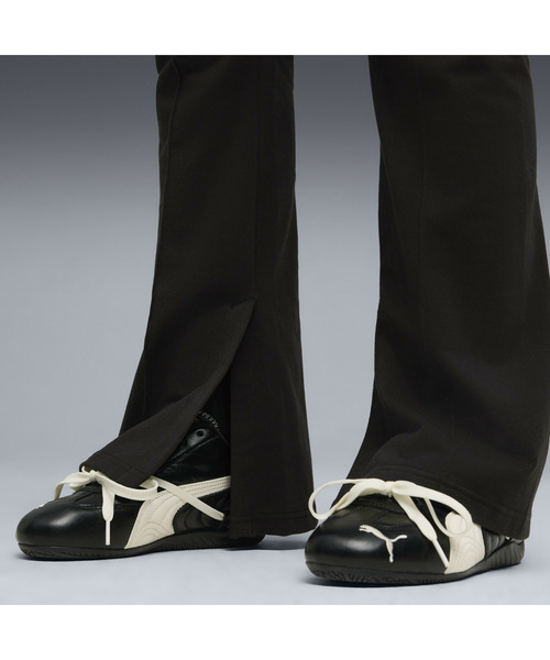 PUMA（プーマ）の「PUMA プーマ ウィメンズ PUMA x ROSE スリム ピンタック フレア パンツ（レギンス/スパッツ・レディース・ブラック・SMALL/X-SMALL/LARGE/MEDIUM）」の2枚目の写真