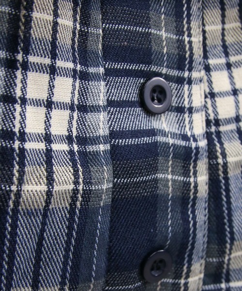 clear（クリア）の「チェック柄オフショル長袖ブラウス［韓国ファッション カジュアル］≪AW新作≫（シャツ/ブラウス・レディース・ブラウン/レッド/ネイビー・F）」の8枚目の写真