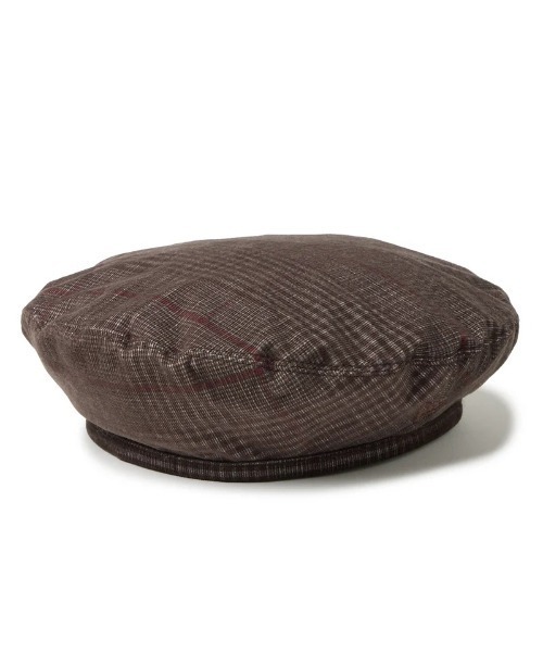 NEW ERA(ニューエラ)の「NEW ERA/ニューエラ ベレー帽 Check Corduroy コーデュロイ バーントウッドチェック 14667778(ハンチング/ベレー帽・メンズ・ダークブラウン・S/M)」の1枚目の写真