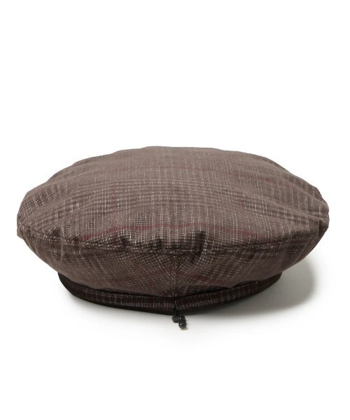 NEW ERA(ニューエラ)の「NEW ERA/ニューエラ ベレー帽 Check Corduroy コーデュロイ バーントウッドチェック 14667778(ハンチング/ベレー帽・メンズ・ダークブラウン・S/M)」の4枚目の写真