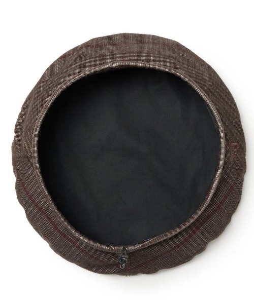 NEW ERA(ニューエラ)の「NEW ERA/ニューエラ ベレー帽 Check Corduroy コーデュロイ バーントウッドチェック 14667778(ハンチング/ベレー帽・メンズ・ダークブラウン・S/M)」の5枚目の写真