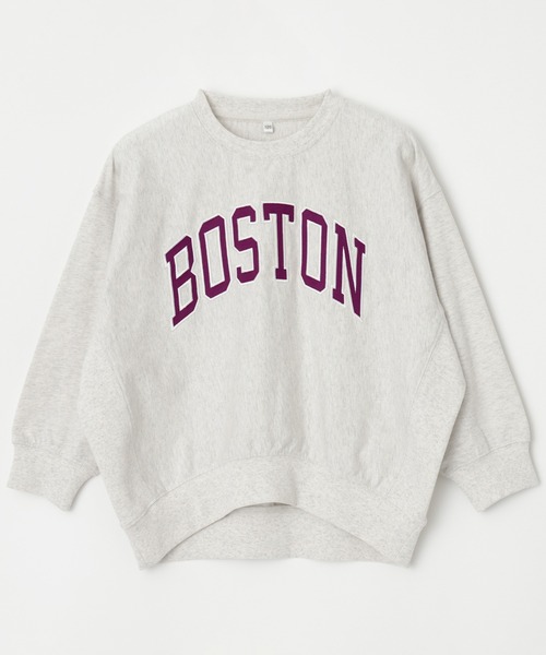 coca（coca）（コカ）の「キッズ 親子お揃いTースウェット ワッペンビッグシルエット（スウェット・キッズ・ワイン/ネイビー/オートミール/チャコール・120/130/150/140）」の17枚目の写真