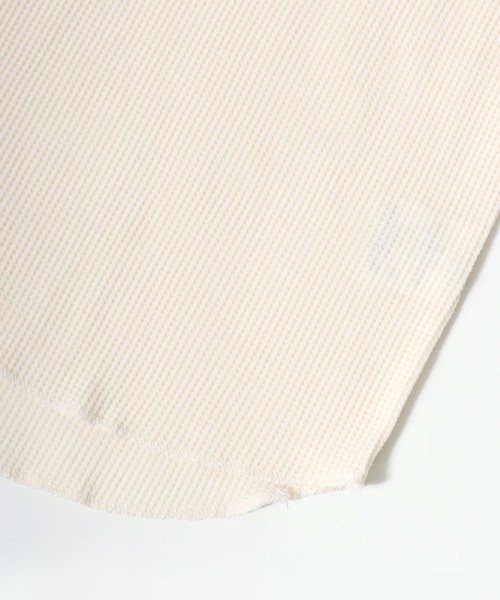 HANES（ヘインズ）の「Hanes（ヘインズ）ワッフルクルーネックロングスリーブTシャツ/パックT レディース（Tシャツ/カットソー・レディース・アイボリー/ネイビー/グレー・FREE）」の12枚目の写真