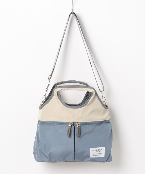 VASKA by moz(ヴェスカ バイ モズ)の「【VASKA by moz】ヴェスカ バイ モズ 軽撥水2WAYショルダートートバッグ VZPS02(トートバッグ・レディース・ブルー/ブラック/グリーン・ONE SIZE)」の3枚目の写真