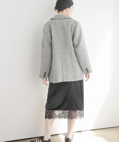 アーバンリサーチドアーズ ソフトツイードコート ブリティッシュウール