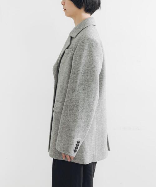 URBAN RESEARCH（アーバンリサーチ）の「ブリティッシュウールツイードジャケット（その他アウター・レディース・カーキ/ライトグレー・38/36）」の11枚目の写真