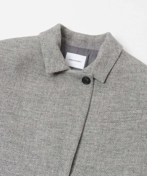 URBAN RESEARCH（アーバンリサーチ）の「ブリティッシュウールツイードジャケット（その他アウター・レディース・カーキ/ライトグレー・38/36）」の14枚目の写真