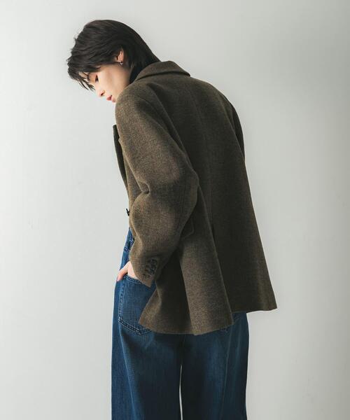 URBAN RESEARCH（アーバンリサーチ）の「ブリティッシュウールツイードジャケット（その他アウター・レディース・カーキ/ライトグレー・38/36）」の18枚目の写真