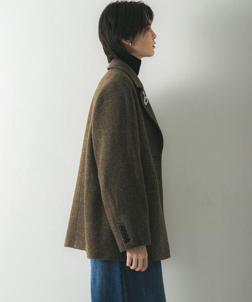 URBAN RESEARCH（アーバンリサーチ）の「ブリティッシュウールツイードジャケット（その他アウター・レディース・カーキ/ライトグレー・38/36）」の19枚目の写真