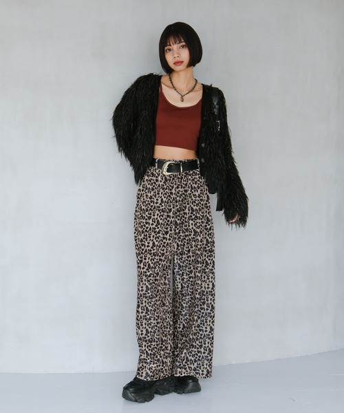 PAGEBOY（ページボーイ）の「モンスターモップカーディガン（カーディガン/ボレロ・レディース・ブラウン系その他/ブラック/オフホワイト・FREE）」の11枚目の写真