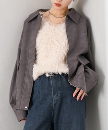 SpRay | ヴィンテージスウェードZIPブルゾン(ブルゾン)