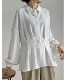 Re:EDIT（リエディ）の「[接触冷感][UVカット]ポーラウエストタック2WAYスリーブシャツ（シャツ/ブラウス）」