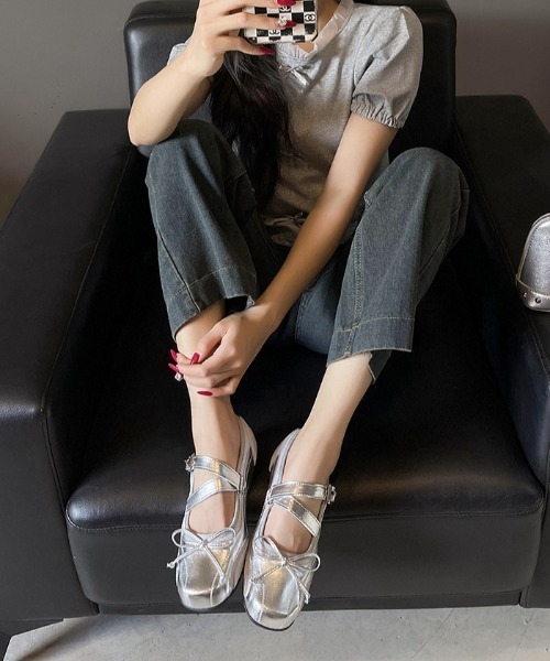 mebole(メボレ)の「メリージェーンフラットシューズ(その他シューズ・レディース・シルバー・SMALL/MEDIUM/LARGE)」の8枚目の写真