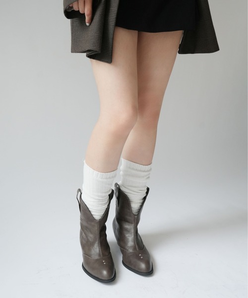 Port（ポート）の「【 SORUTT / ソルト 】 3連 バックル フェイクレザー ブーツ / ロングブーツ ショートブーツ #_（ブーツ・レディース・ブラウン/ブラック・M/L/XL）」の10枚目の写真