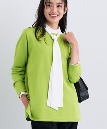 INDIVI | ロングライン ストレッチニット(ニット/セーター)