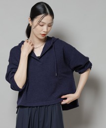 NANO universe | スキッパーフードニット(ニット/セーター)