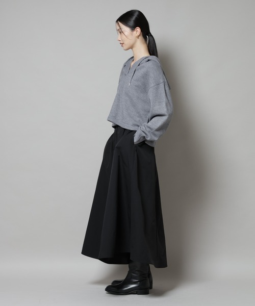 NANO universe（ナノユニバース）の「スキッパーフードニット（ニット/セーター・レディース・グレー/ベージュ/ネイビー・FREE）」の14枚目の写真